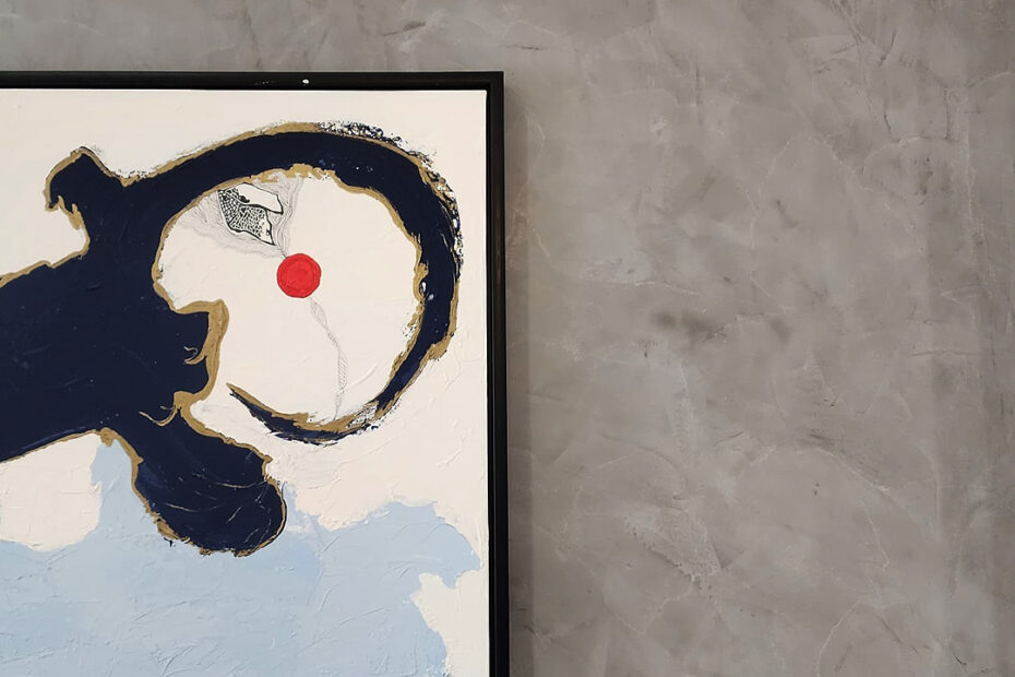 MacoAvell Vellplas MA22 applied wall with painting frame.